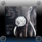 1oz JUŽNA AFRIKA 5 Rand 2019 (The Big Five - ELEPHANT) BU